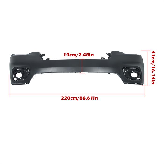 Labwork Front Upper Bumper Cover For 2019 2020 2021 2022 Jeep Cherokee 6AZ97TZZA