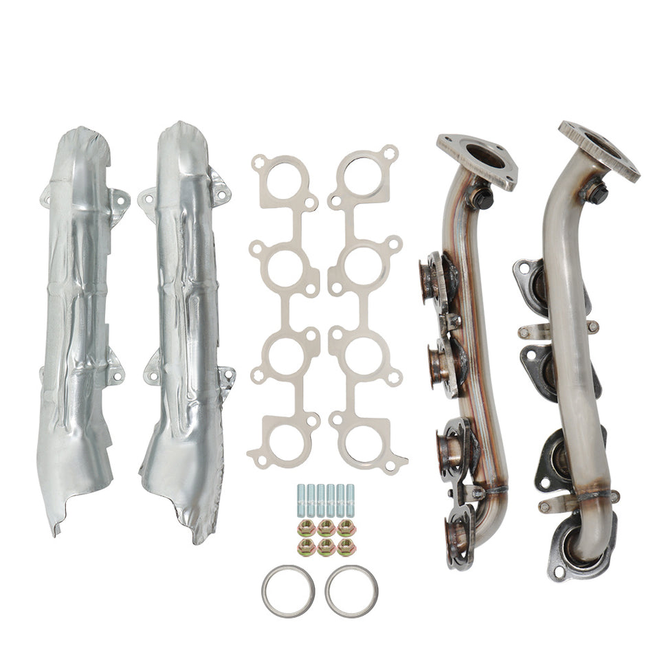 Labwork Front Exhaust Manifolds For 2000-2004 Tundra 4.7L w/ Gasket Kit