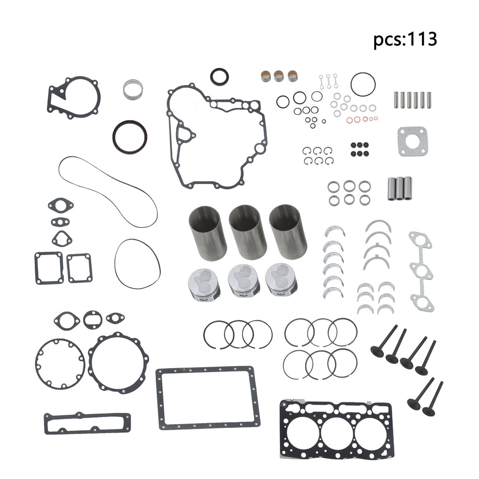 D1105 Overhaul Rebuild Kit For Kubota D1105 Engine Tractors B2620HSD RTV1100RW9