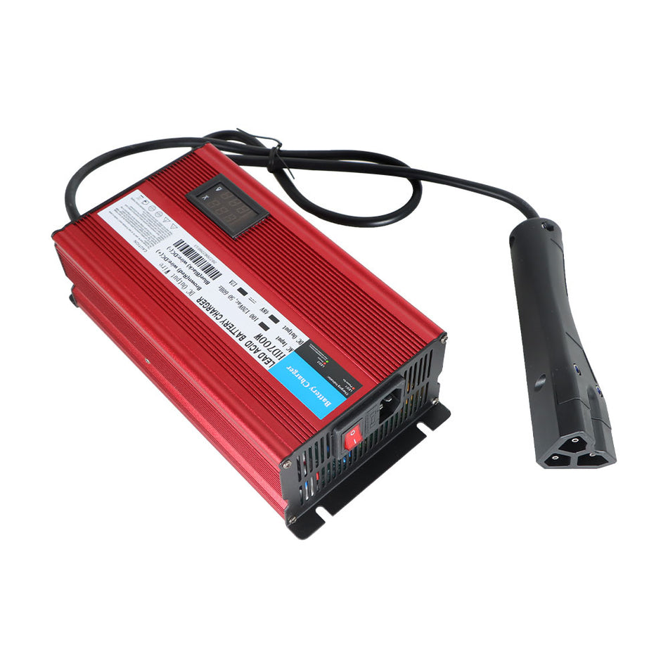 48 V 12A Golf Cart Charger For EZGO RXV 2008+ and TXT 2004+" 3 Pin Style Plug