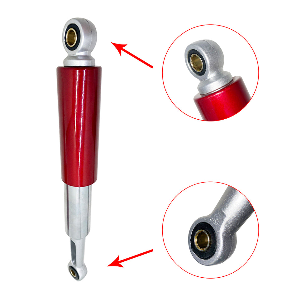 2× Red&Chrome 13.5" Rear Shocks For Honda CL/CT70 XL75 CL/CT/CM/S90 CM91 CT110