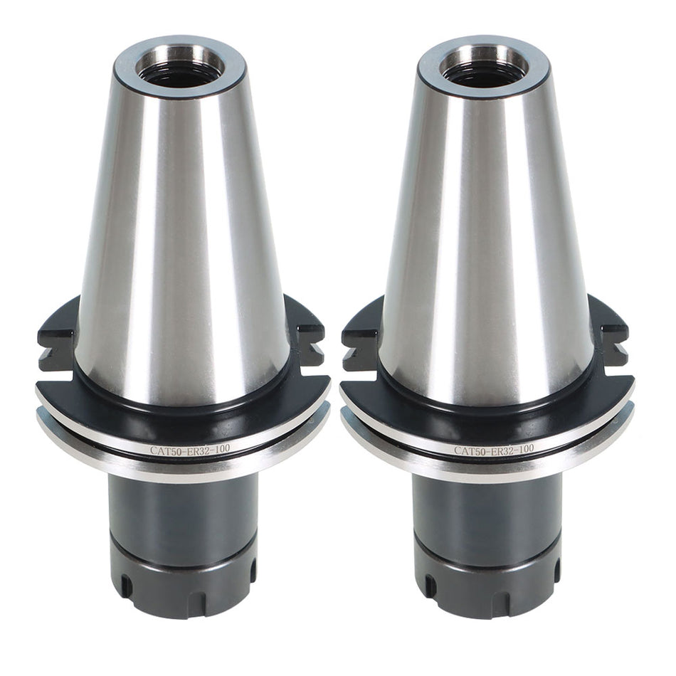 CAT50-ER32 COLLET CHUCK 4" Gage Length 2 CHUCKS Tool Holder Set