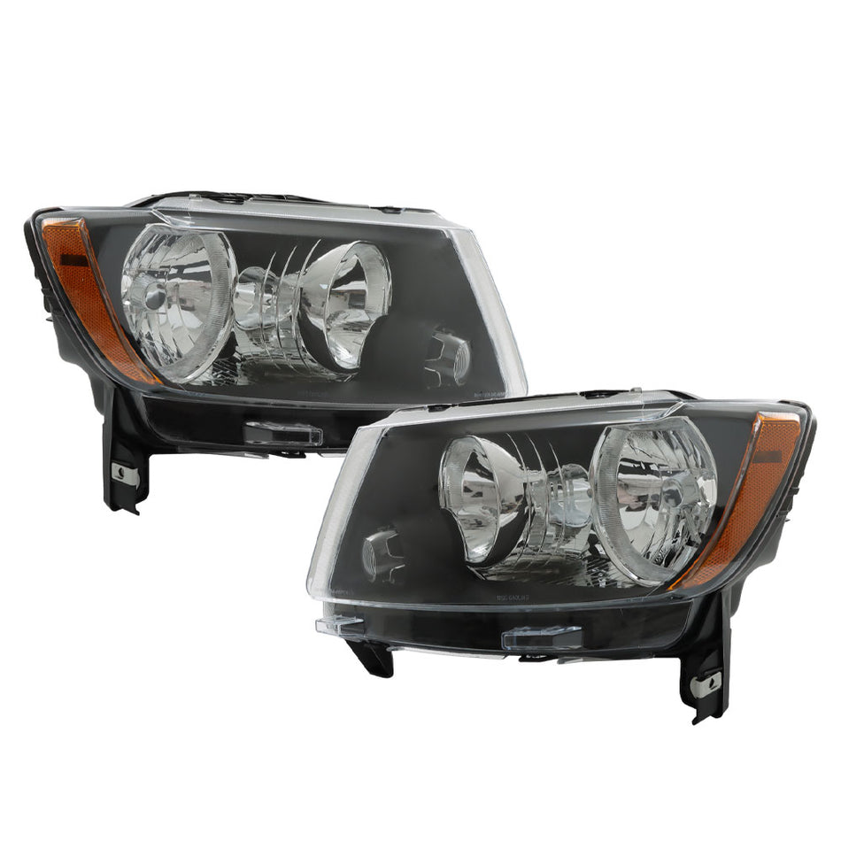Labwork Left+Right Headlight For 2011-2013 Jeep Grand Cherokee Smoked Housing