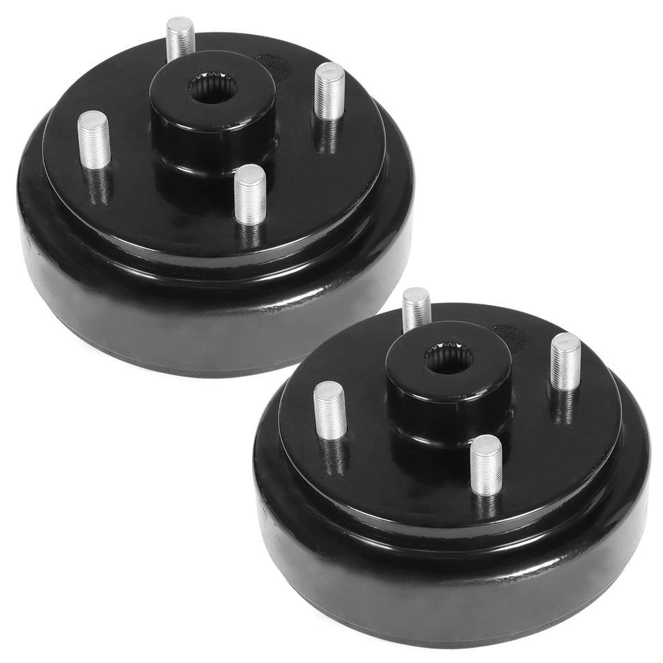 2X Rear Wheel Brake Hub Drum FOR EZGO Golf Cart Electric 82+ Gas 2 Cycle 82-93