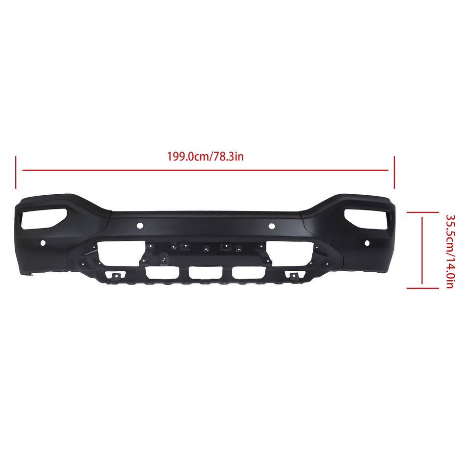 Labwork For GMC Sierra 1500 2016-2018 Steel Split Front Bumper W/ Sensors Holes
