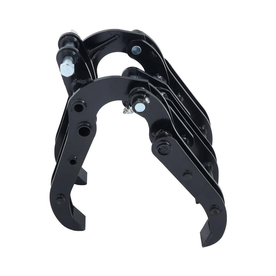 Wide Opening Excavator Claw Grabber Attachment - Fits Small Digging Machines