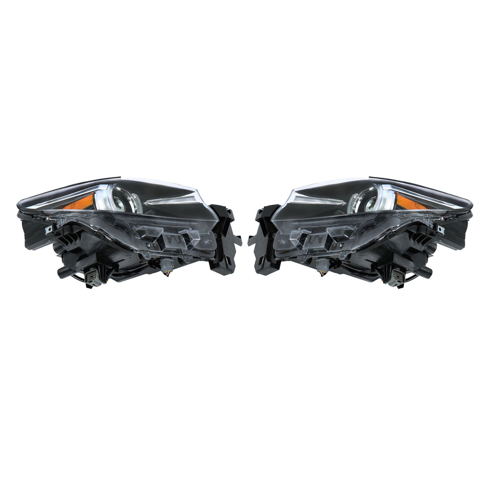 Left+Right Side Full LED Headlight Adaptive For Mazda CX-9 2016-2023 Lamps w/AFS