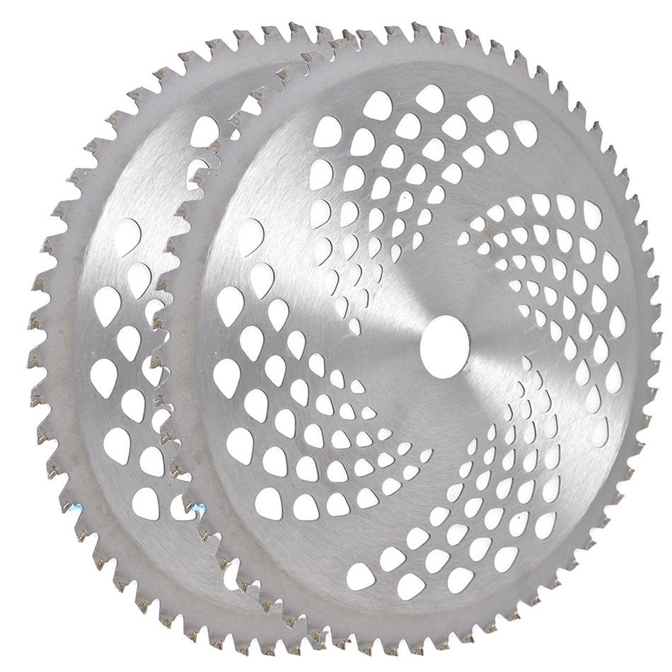 2 × Fits For Carbide Tip Brush Blades Cutter Trimmer Weed Eater 10 Inch 60T