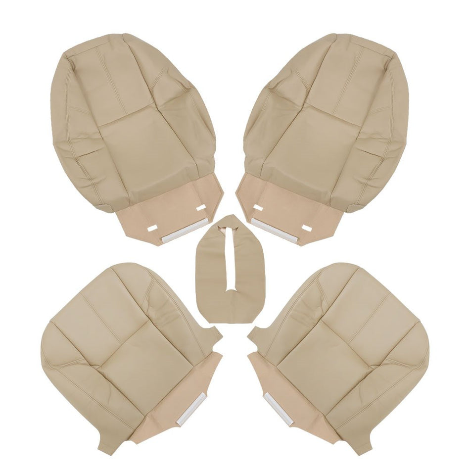 Labwork Front Bottom Top Seat Cover Tan For Chevy Tahoe GMC Sierra 2007-2014