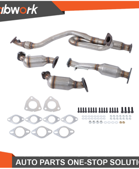 Labwork All Three Catalytic Converters Flex Pipe  2009-2017 For GMC Acadia 3.6L