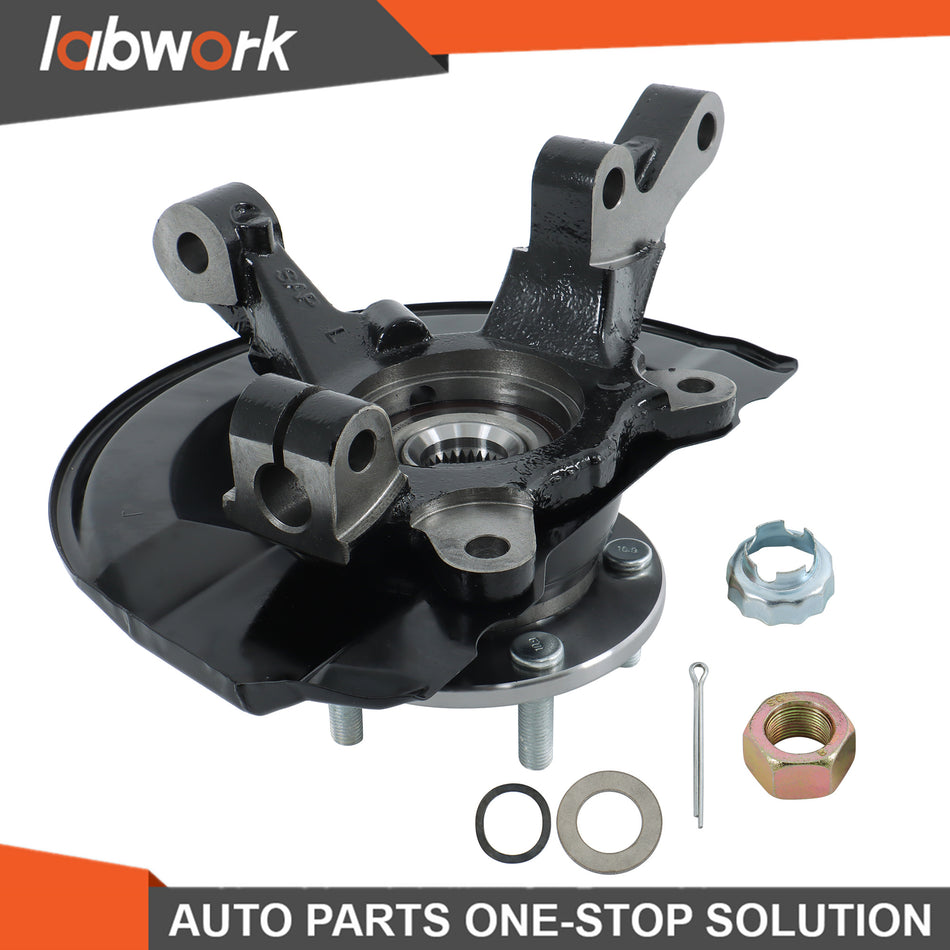 Labwork Front Left Steering Knuckle & Hub Bearing Assy for Mitsubishi Outlander
