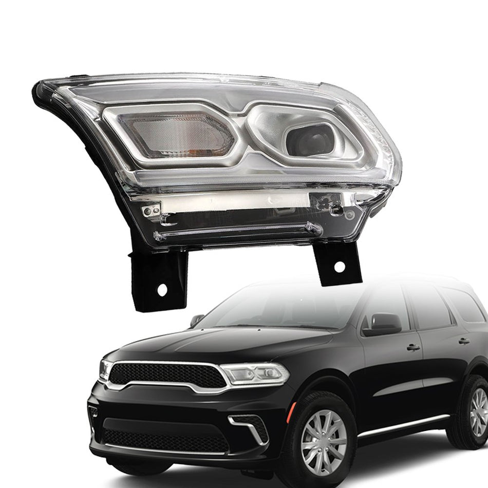 Labwork Left LED Headlight with Halogen Turn Signal for Dodge Durango 2021-2023 Chrome