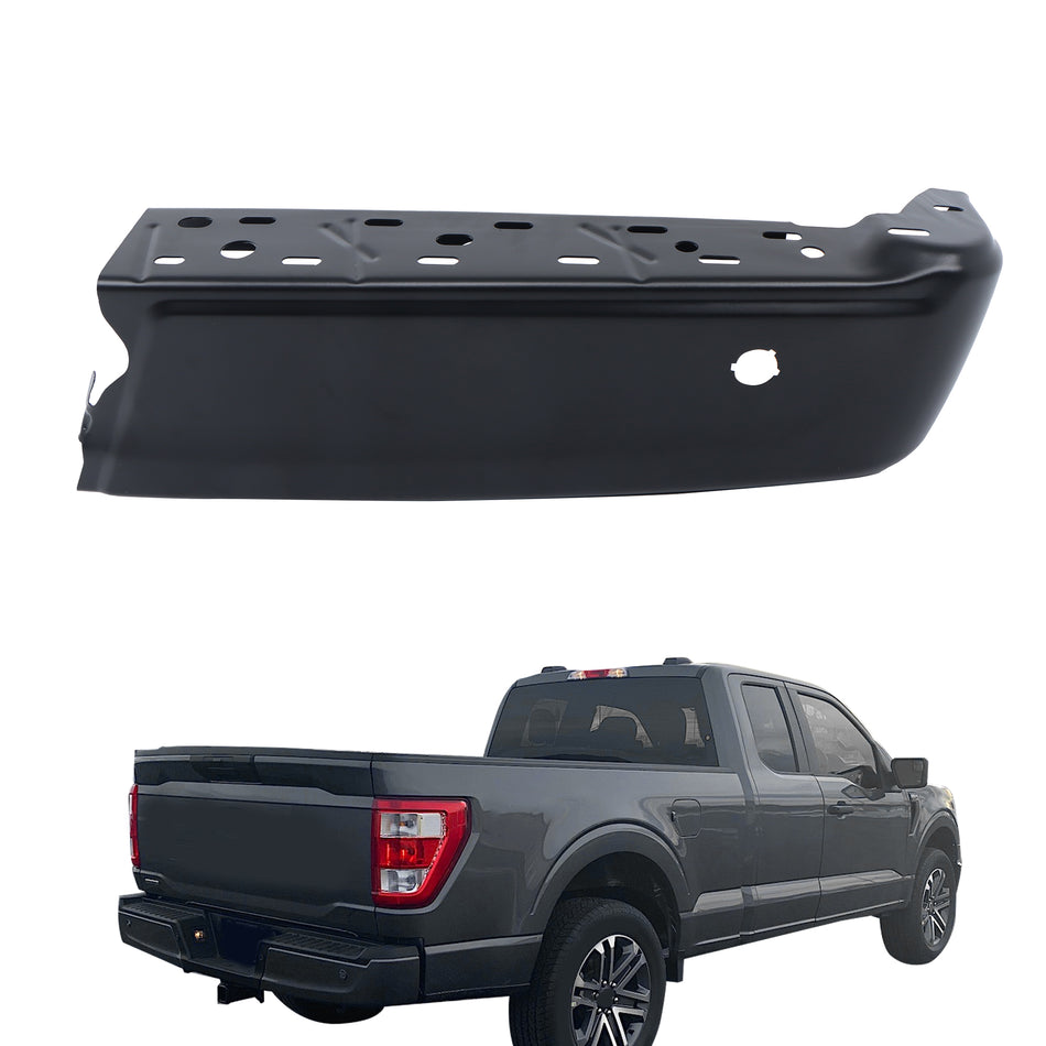 Labwork Rear Passenger Right Bumper End For 2021-2023 Ford F-150 F150 Black