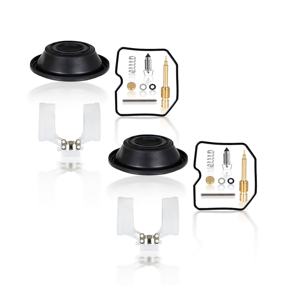2Sets For KAWASAKI EX250 Ninja 250R 2001-12 Carburetor Repair Kit Diaphragm
