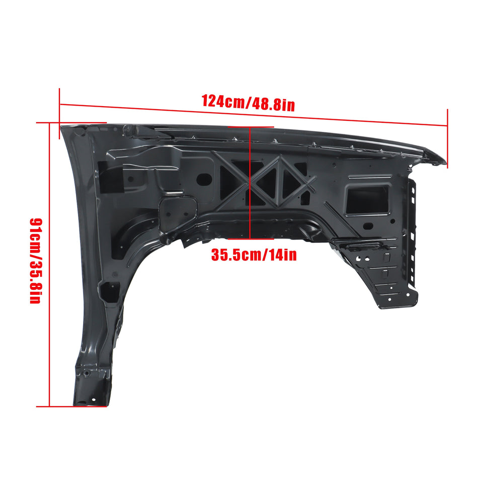 Labwork Front Passenger Fender For 2014-2019 GMC Sierra 1500/2500/3500 Primed