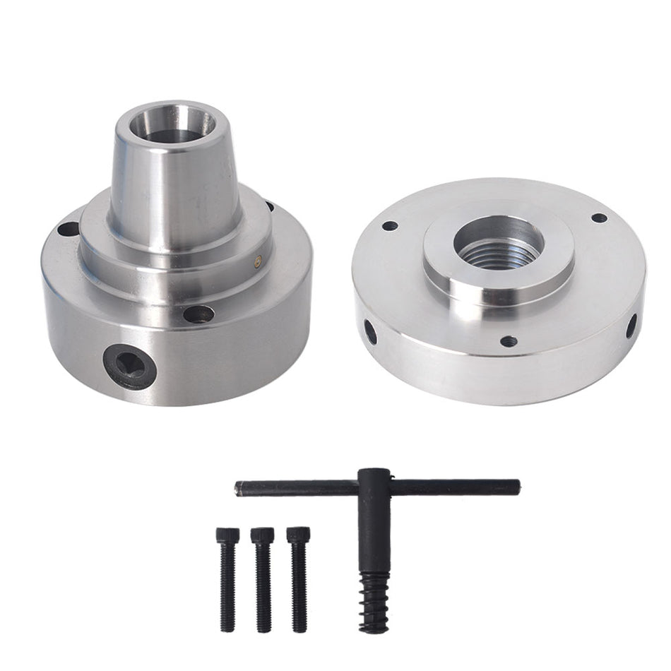 5C 5" Collet Lathe Chuck Closer With Semi-finished Adp.1-1/2" x 8 Thread