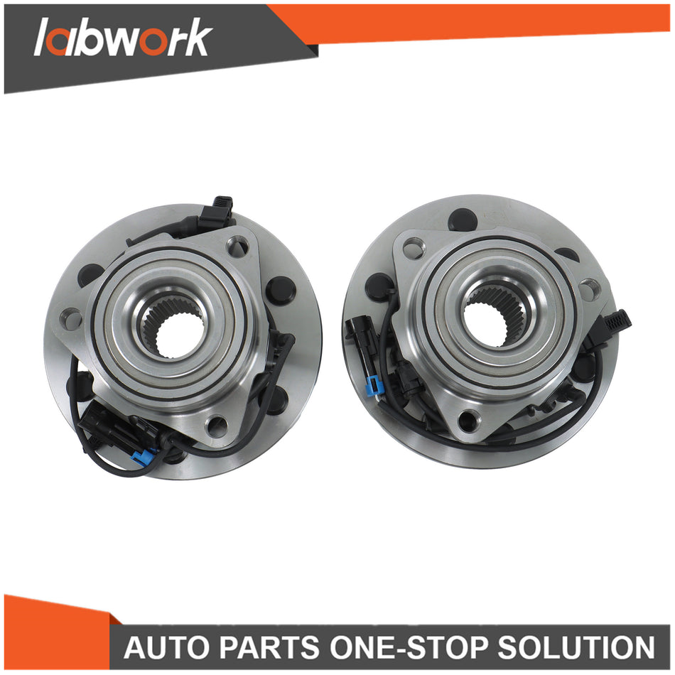 Labwork Pair Front Wheel Bearing and Hub Assembly 2006-2010 For Hummer H3 515093