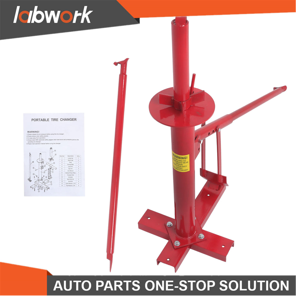 Labwork Portable Hand Tool Tire Bead Breaker Manual Tire Changer For Auto Shop