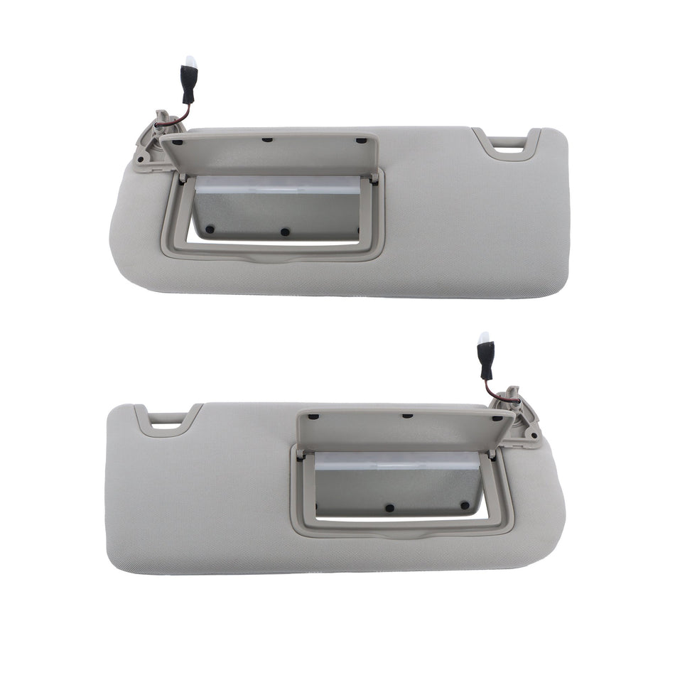 Labwork Sun Visor LH Left+Right RH For 2019-24 Nissan Altima Gray W/Light Mirror