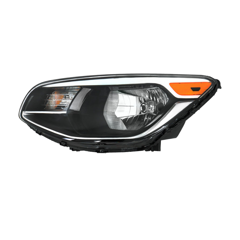 Labwork Left Side Headlight For Kia Soul 2014-2019 Halogen Type Chrome Assembly