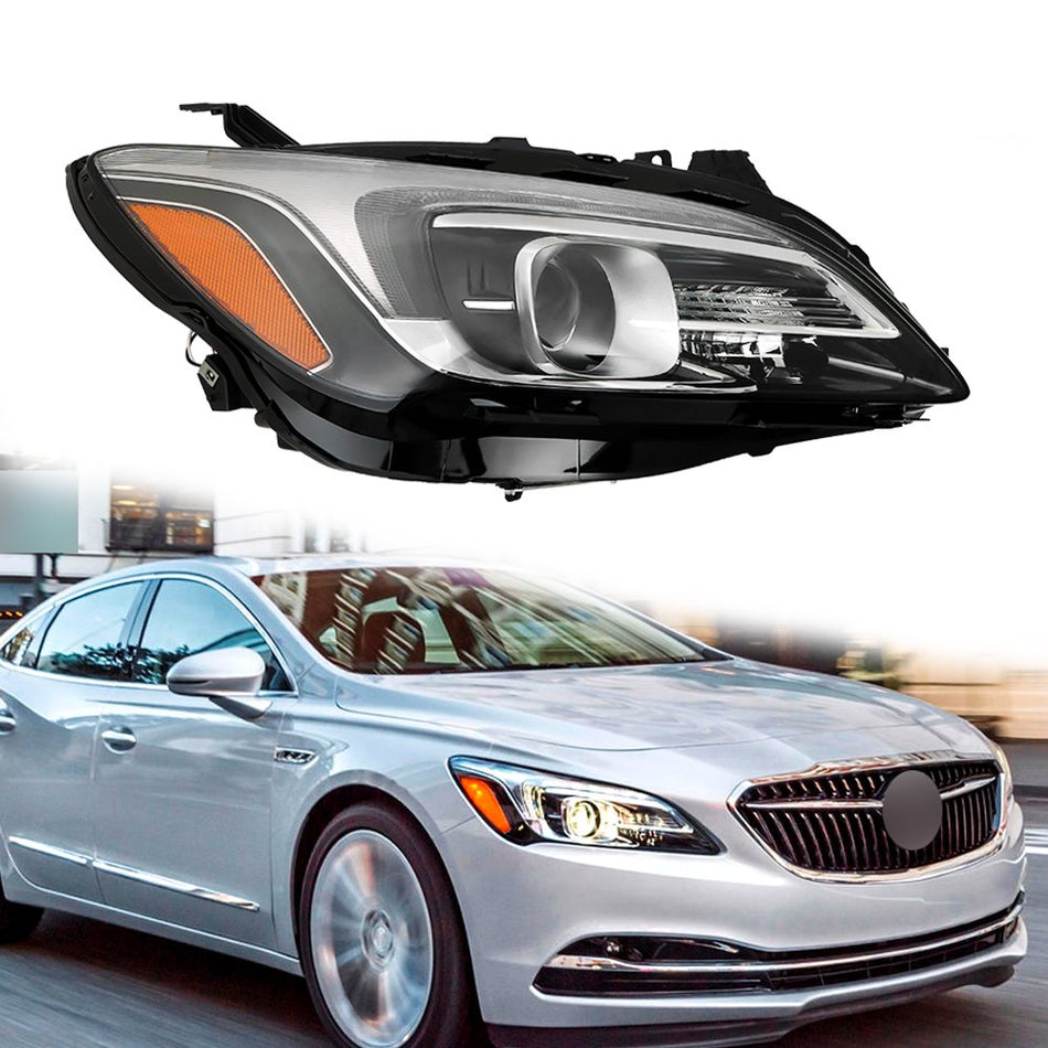 Labwork Right Headlight For 2017-2019 Buick LaCrosse HID w/AFS LED DRL Projector