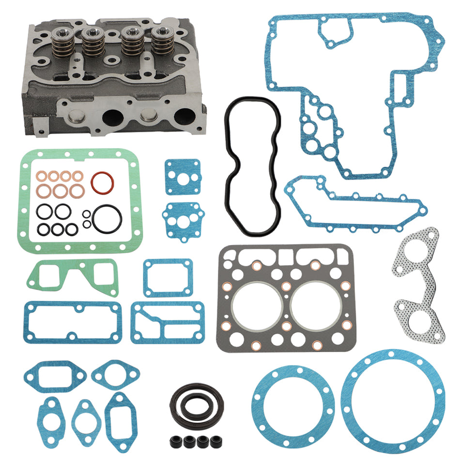 For Kubota Z751 Z750 Engine Complete Cylinder Head & Full Gasket Set 15221-03020
