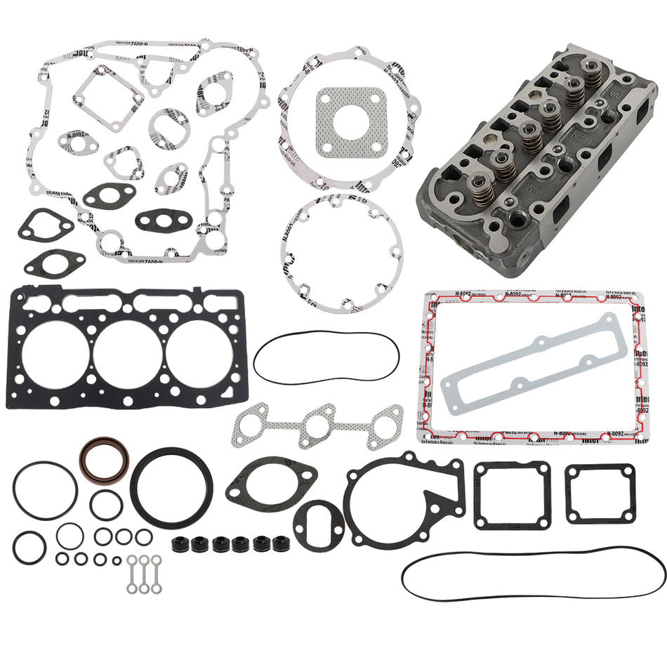 D1105 Complete Cylinder Head + Full Gasket Kit For Kubota RTV1100 RTV1100CW9