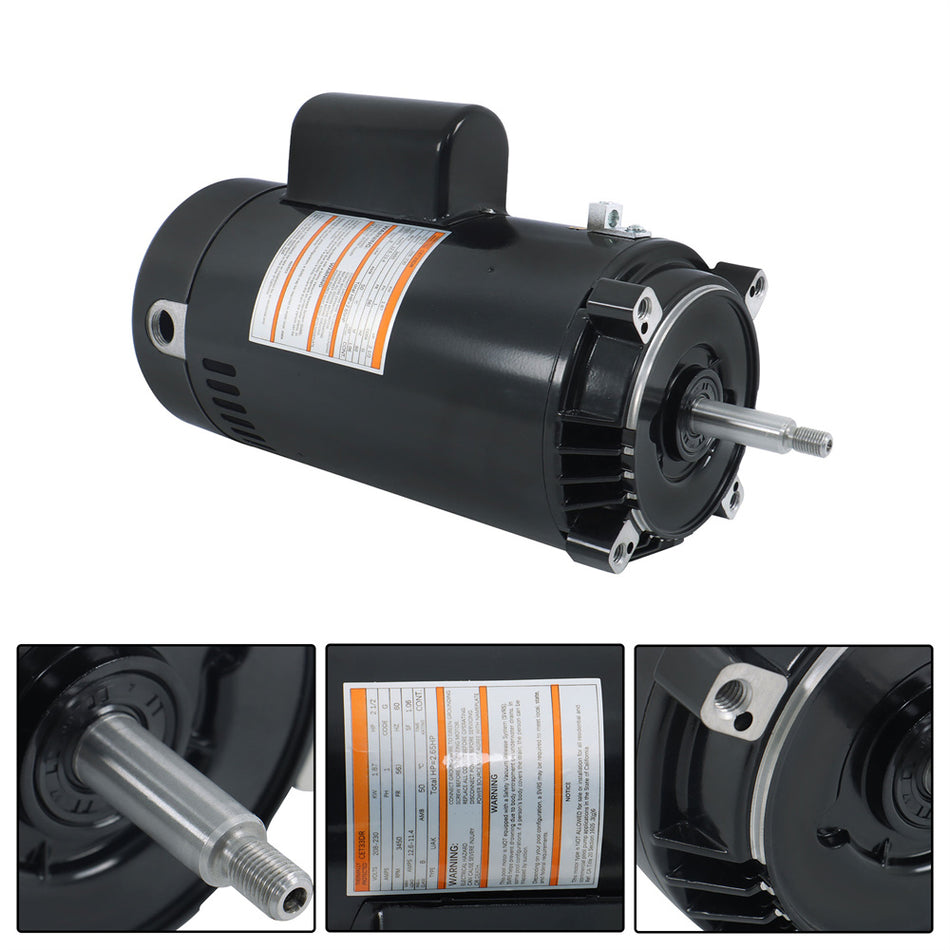 W/ GO-KIT-3 UST1252 2 1/2-Horsepower Up-Rated Round Flange Replacement Motor 56J