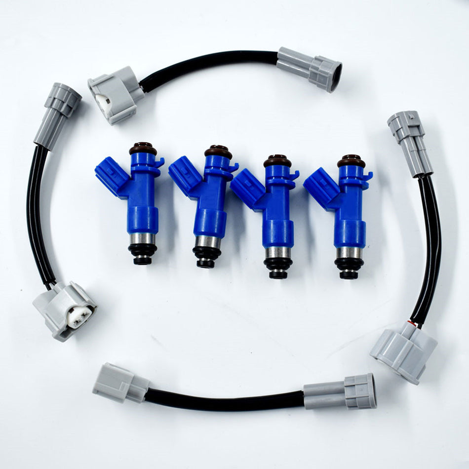Labwork Fuel Injectors w/ Adapters For 1997-2001 Honda?Civic Acura?Integra 4pcs