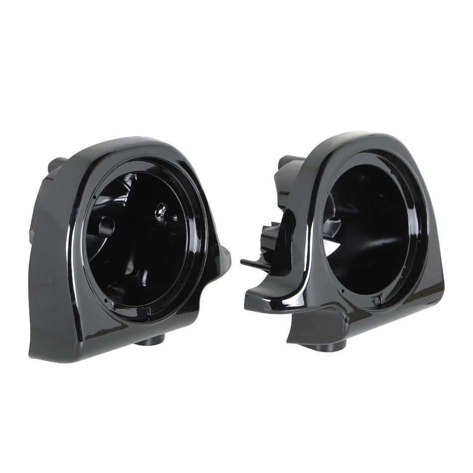 For Touring Road King Glide 1994-2013 Lower Fairing Vented Speaker Pods Box 6.5"