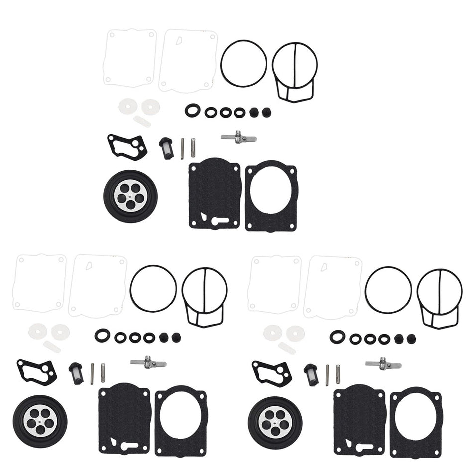 Triple Carb Rebuild Kit for Yamaha XL XLT 1200 GP1200R GPr1200 Xl1200 XLT1200 NJ