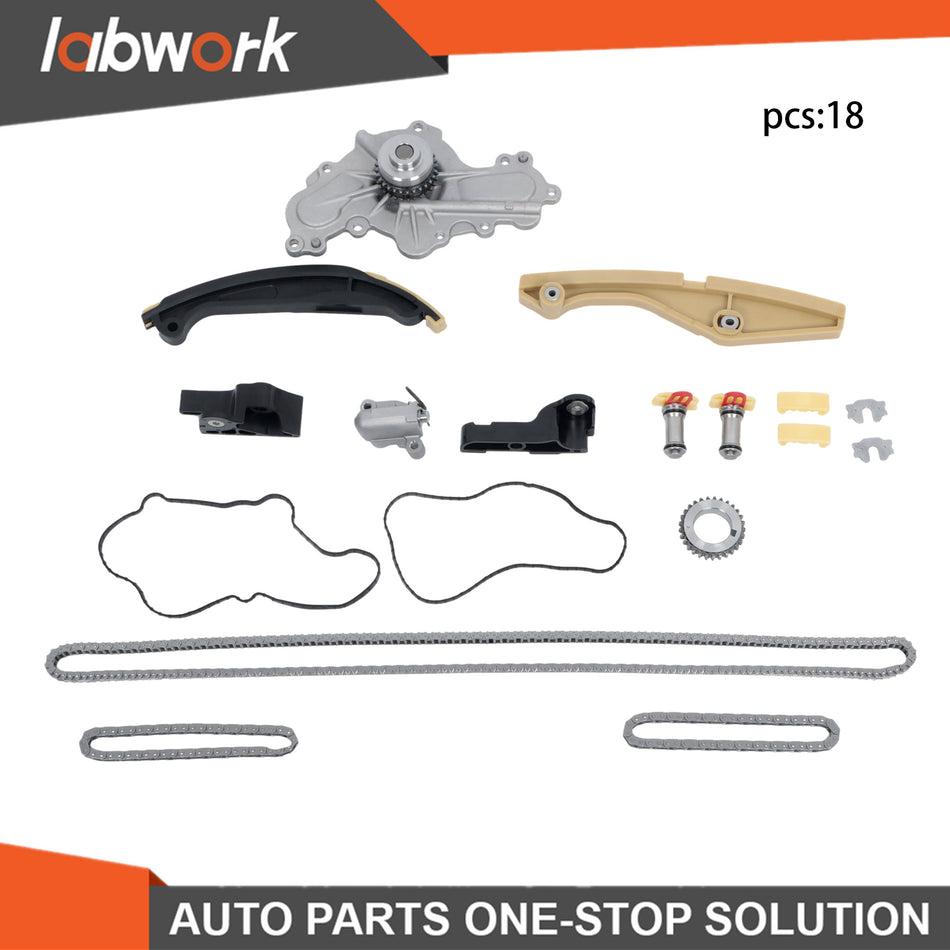 Labwork Timing Chain Kit Water Pump For Ford Edge Taurus Lincoln 3.5 3.7L