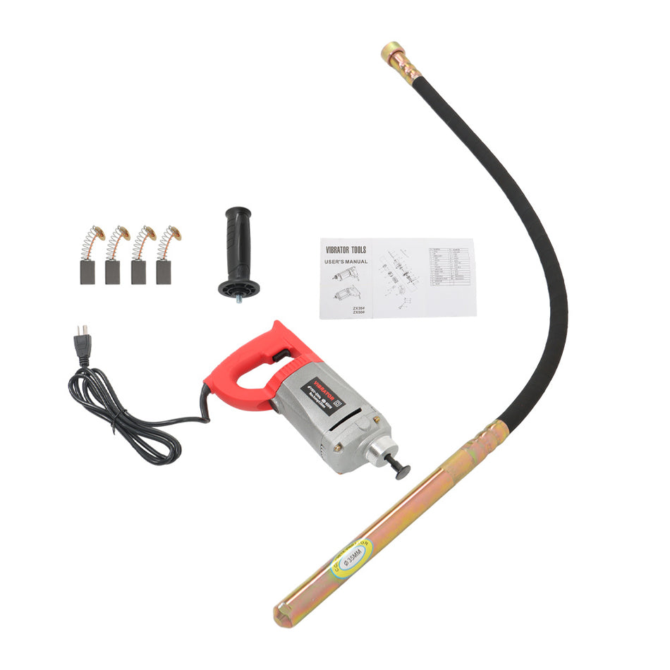 35mm x 1.2m Concrete Vibrator 1500W Portable Cement Concrete Construction Tools