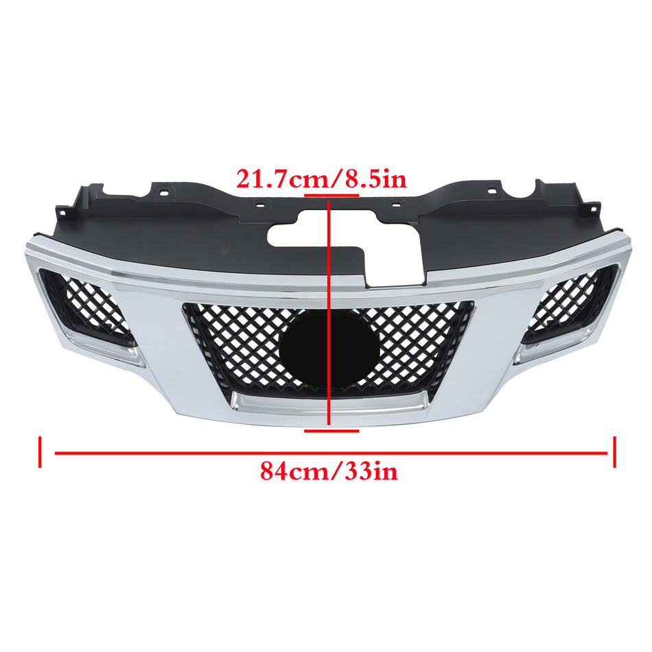 Labwork Front Upper Grille Assembly Chrome Plastic For Nissan NV200 2013-2021