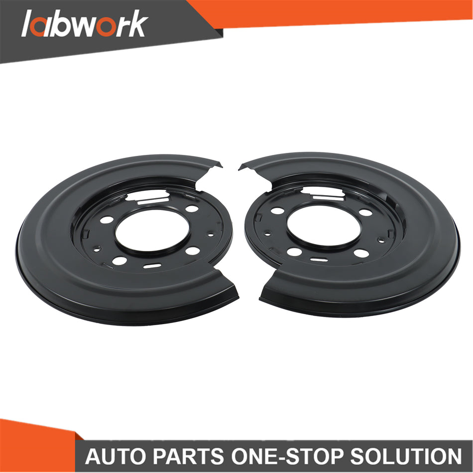 Labwork Pair Brake Dust Shield Backing Plates Rear 924-212 For Ford F-350 F-450