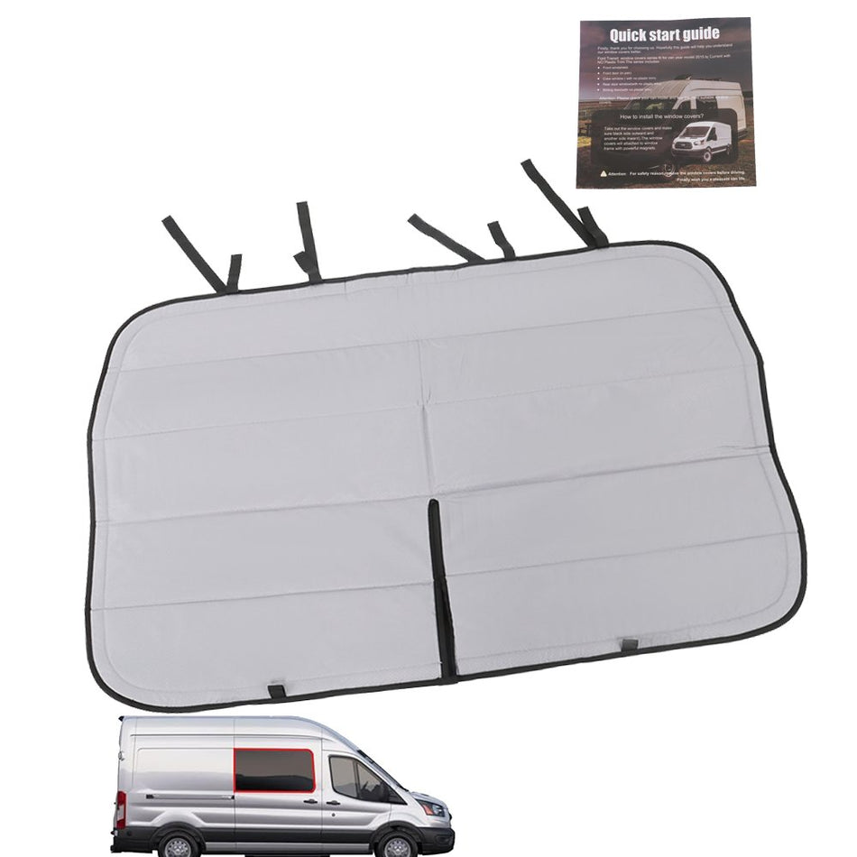 Labwork UV Protection Sliding Door Window Cover For Ford Transit Van 2015-2022