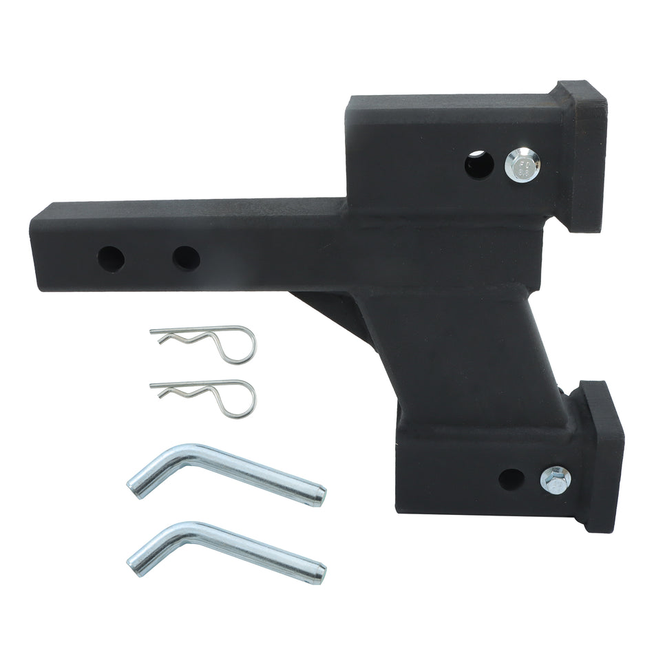 Labwork With 7500Lbs Capacity Trailer Dual Hitch Extender Adjustable Rise/Drop