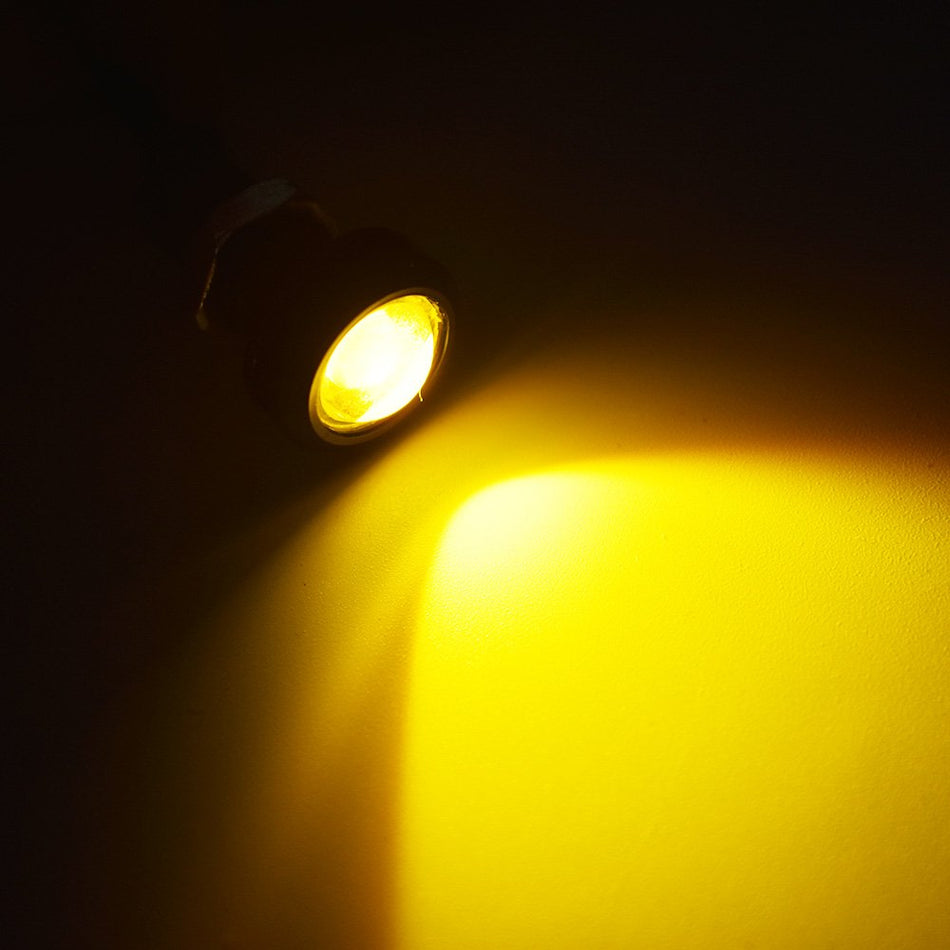 Labwork For eagle eye Fog DRL Reverse Backup Light LED 18MM Amber Yellow 10PCS