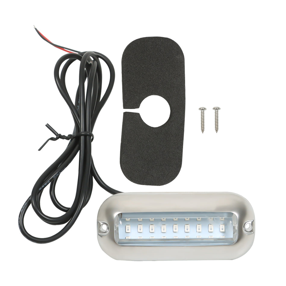 2Pcs 27LED Stainless Lights Underwater Pontoon For Marine Boat Transom KUS543693
