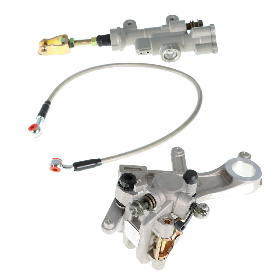 Fit For Honda CRF250R 2004-2020 Rear Brake Master Cylinder &Brake Caliper &Hose