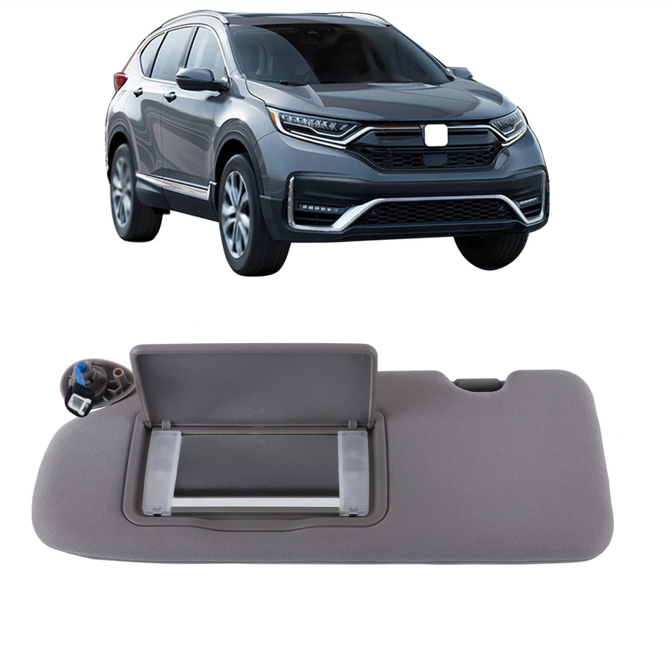 Labwork Sun Visor Left Driver Side W/Mirror Light Gray For 2017-2022 Honda CR-V
