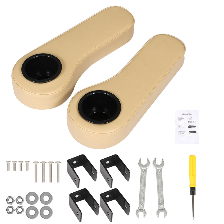 Rear Seat Arm Rest Cup Holder For E-Z-GO Club Car Yamaha Golf Carts