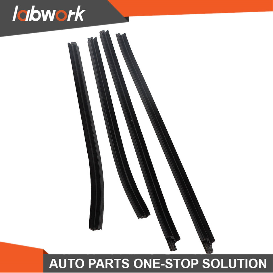 Labwork Window Glass Seals Door Belt Weather Strip For Toyota Hilux Cab 2005-15