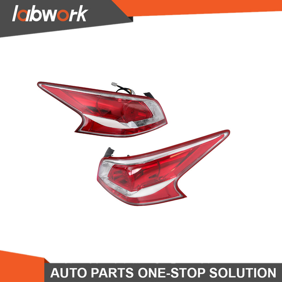 Labwork Passenger+Driver Tail Lights For 2013 Nissan Altima Sedan Rear LED Lamps