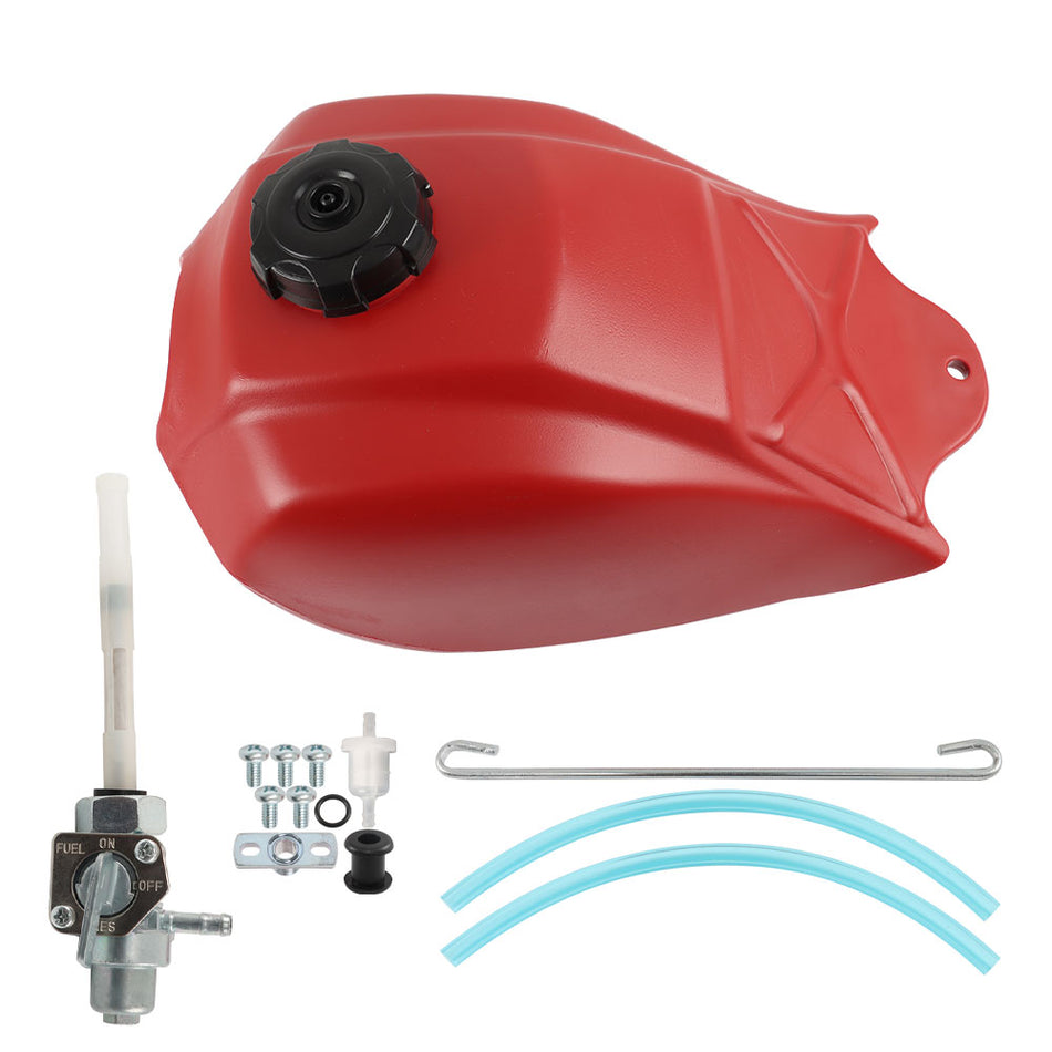 For Honda ATC250SX ATC 250SX 1985 1986 1987 Plastic Fuel Tank & Gas Cap Red