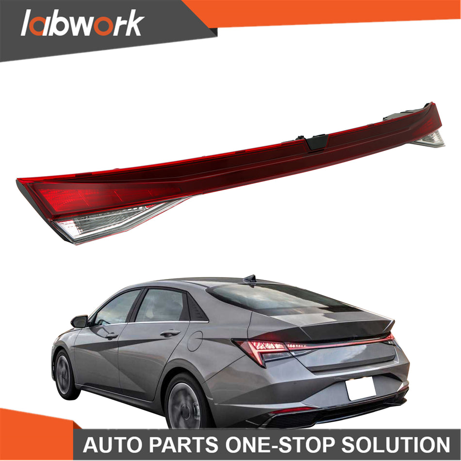Labwork Tail Light For 2021-2023 Hyundai Elantra Center Trunk Halogen Tail Lamps