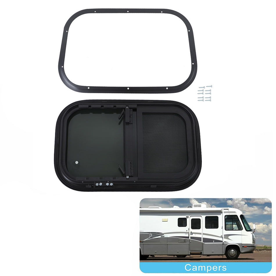 Labwork 14" W X 22" H RV Window Vertical Slide For RVs Camper W/ DOT