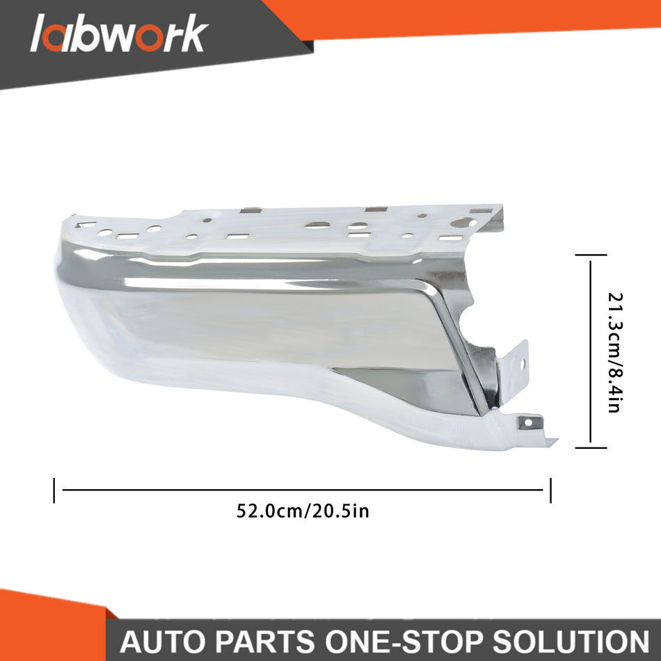 Labwork Bumper Face Bars Rear Set For 2019-2023 Ford Ranger W/O Sensor Holes