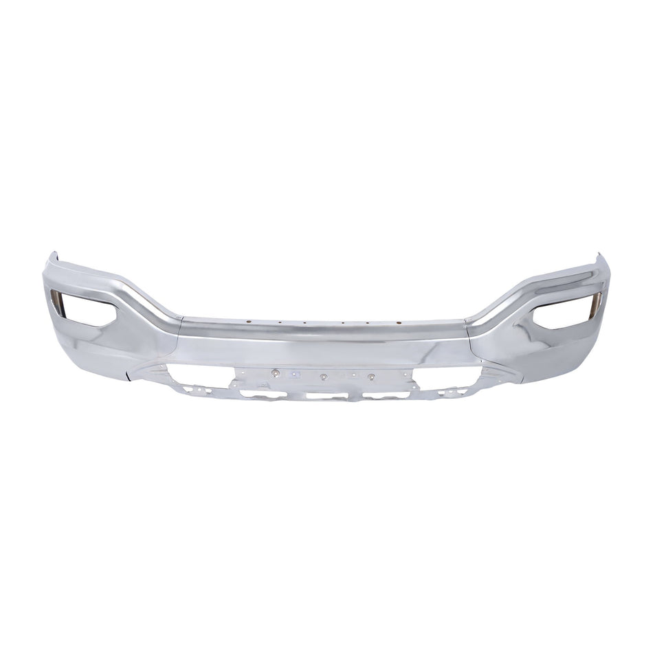 Labwork Steel For GMC Sierra 1500 2016-2018 W/o Sensor Hole Front Bumper Chrome