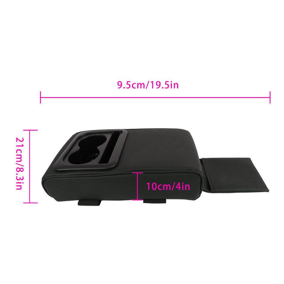 Labwork Memory Foam Armrest Cushion Cup& Phone Holder Fit for Most Cars.